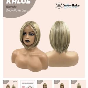 Cream Bob Wig Sleek Shoulder-Length Style